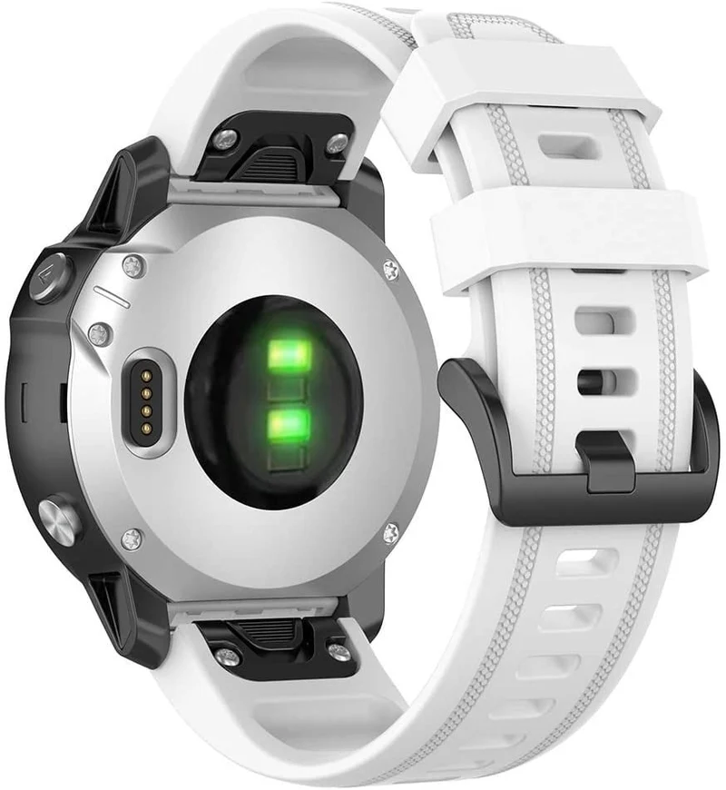 Garmin Fenix 9 - 43mm Silikonarmband (Weiß)