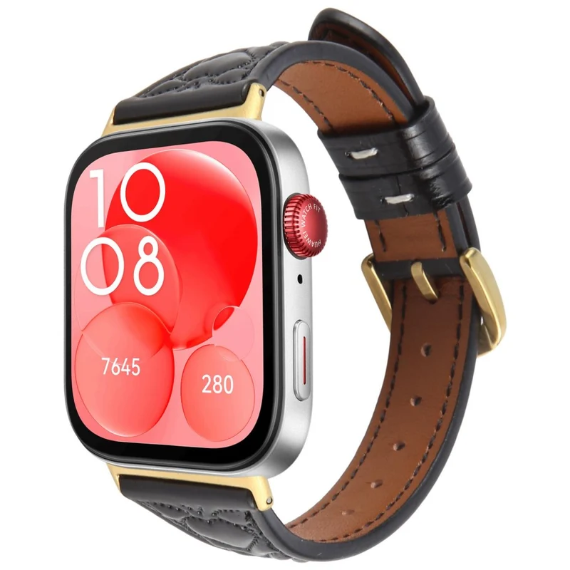 Absolut Cool Huawei Watch Fit 3 Echtes Leder Armband