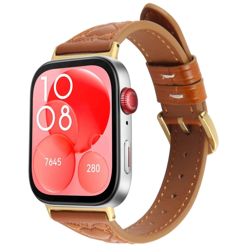 Absolut Cool Huawei Watch Fit 3 Echtes Leder Armband
