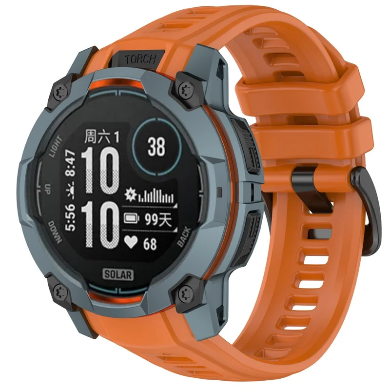Weich Garmin Instinct 3 45mm Silikon Armband