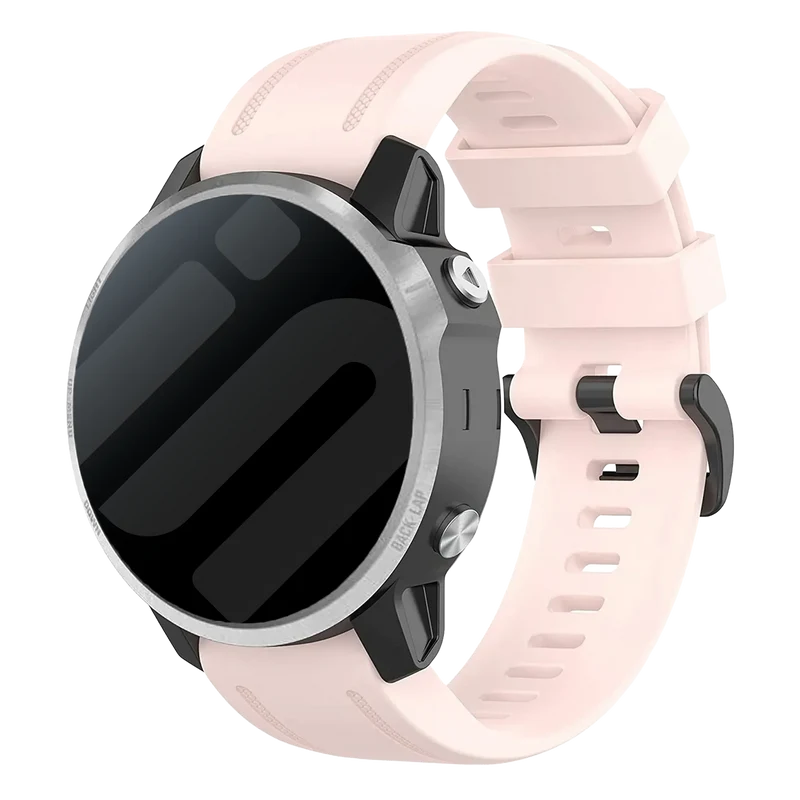 Garmin Fenix 9 - 43mm Silikonarmband (Hellrosa)