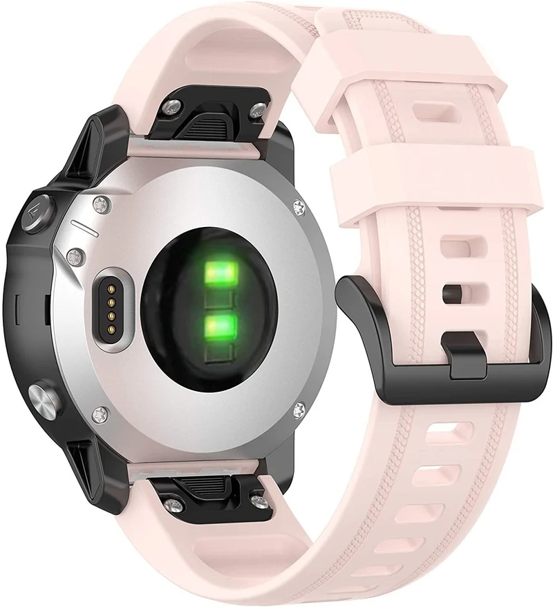 Garmin Fenix 9 - 43mm Silikonarmband (Hellrosa)