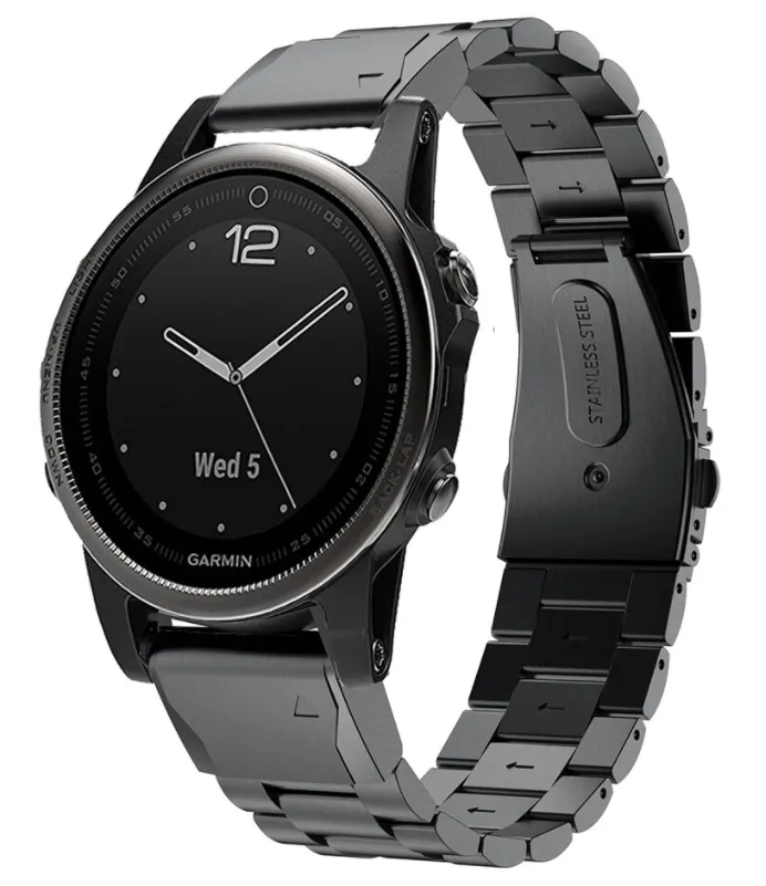 Garmin Fenix 9 - 43mm Stahlarmband (Schwarz)