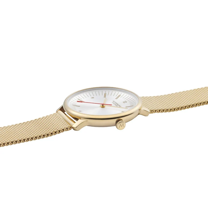Mondaine Doppio MLE.33111.SM Damenuhr Silber • Saphirglas • Swiss Made Quarzwerk