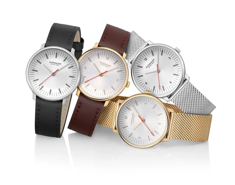 Mondaine Doppio MLE.33110.LGV Damenuhr Braun • Saphirglas • Swiss Made Quarzwerk