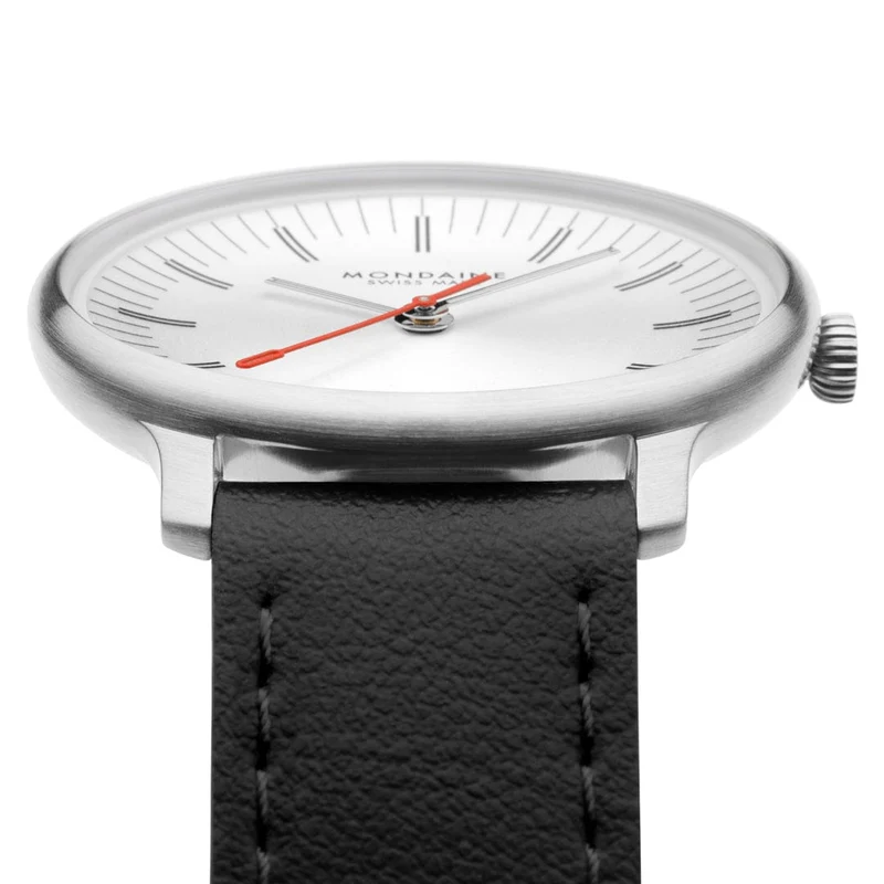 Mondaine Doppio MLE.33110.LBV Damenuhr Schwarz • Saphirglas • Swiss Made