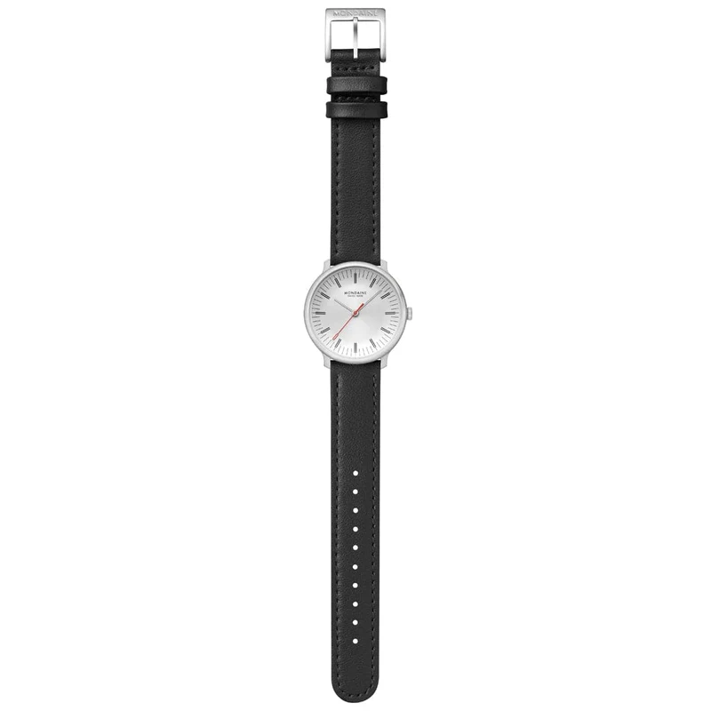 Mondaine Doppio MLE.33110.LBV Damenuhr Schwarz • Saphirglas • Swiss Made