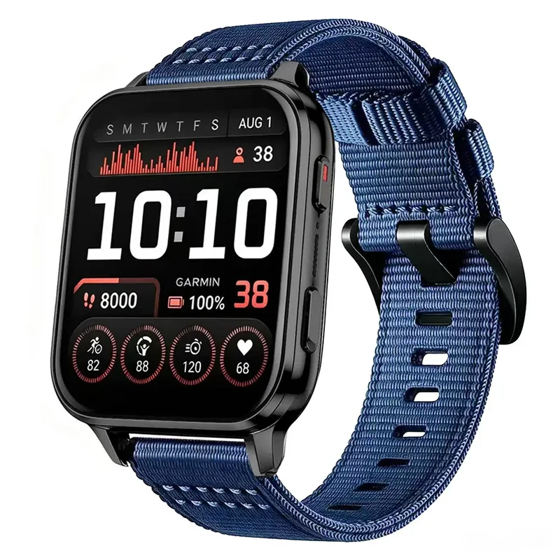 Garmin Venu X1 Nylon-Schnallenarmband (Blau)
