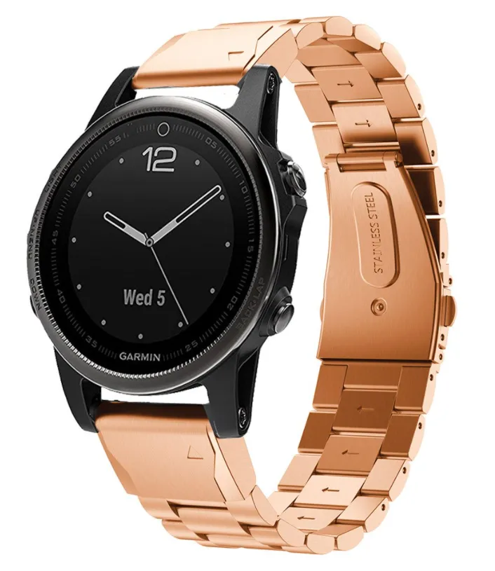 Garmin Fenix 9 Pro - 43mm Stahlarmband (Roségold)