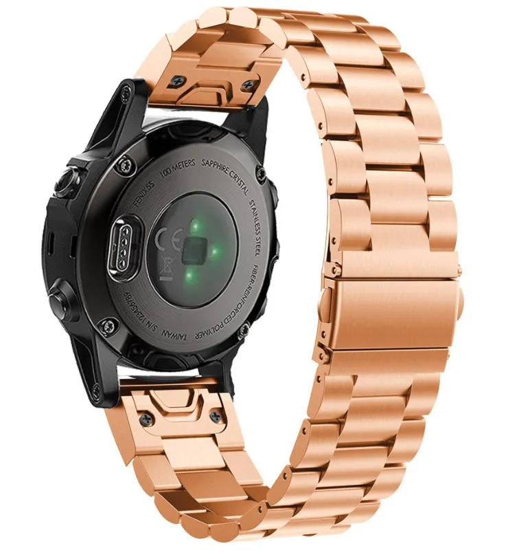 Garmin Fenix 9 Pro - 43mm Stahlarmband (Roségold)