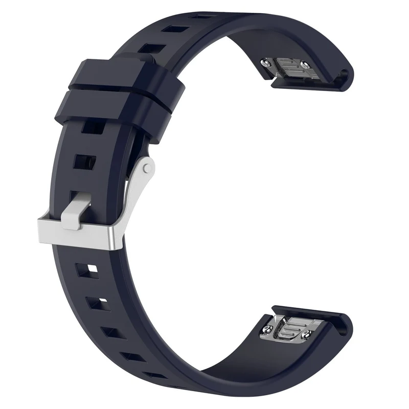 Garmin Fenix 9 Pro - 43mm Glänzendes Silikonarmband (Dunkelblau)