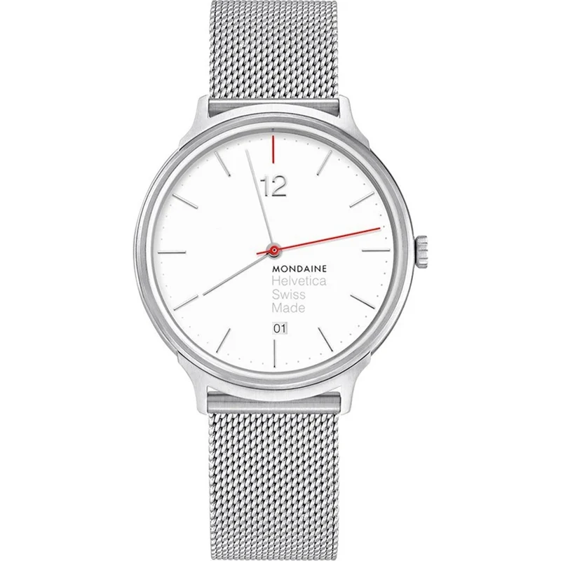 Mondaine Helvetica Light MH1.L2212.SM Damenuhr Silber • Saphirglas • Schweizer Quarzwerk