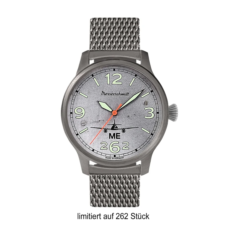 Messerschmitt ME 262 ME-262-42EXTREMA Herren Armbanduhr Brüniert • Automatikwerk ARISTOMATIC SW 200-1 • Limited Edition 262 Stück