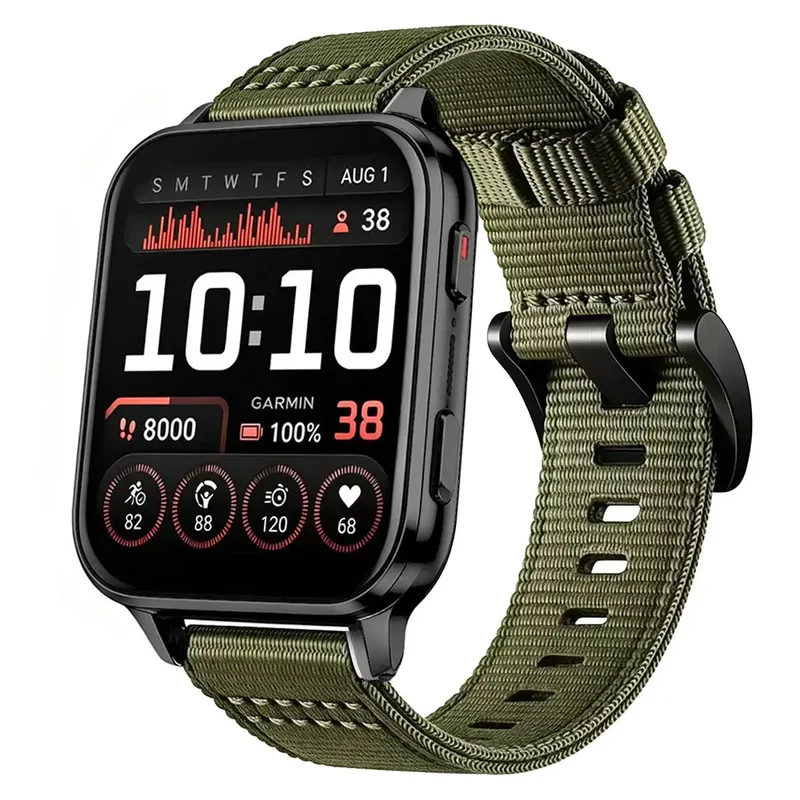 Garmin Venu X1 Nylon-Schnallenarmband (Grün)