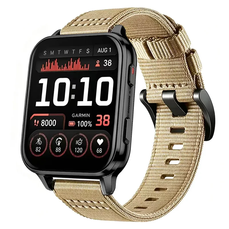 Garmin Venu X1 Nylon-Schnallenarmband (Khaki)