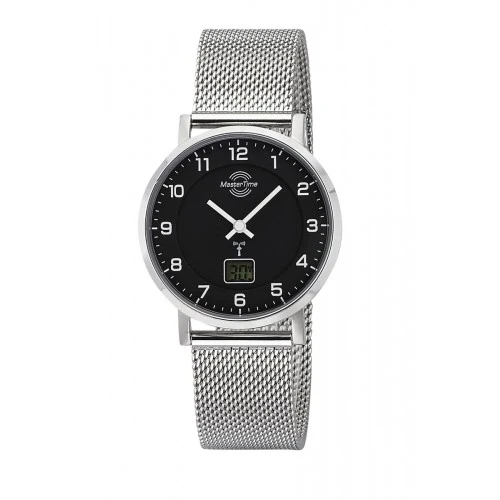 Master Time Advanced MTLS-10738-22M Damen Armbanduhr Silber • Funkuhrwerk • Analog-Digital-Anzeige