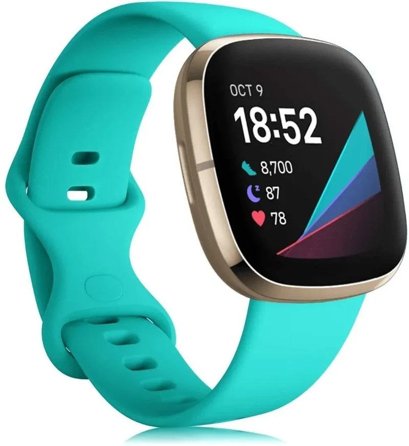 Fitbit Sense Silikonarmband (Aqua)