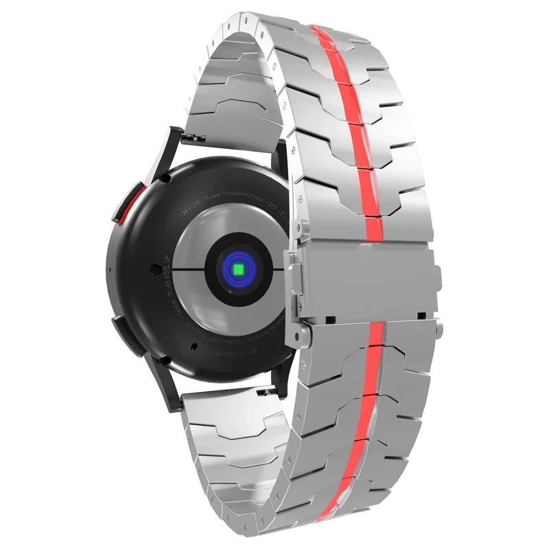 Huawei Watch GT Stahlarmband (Silber/Rot)