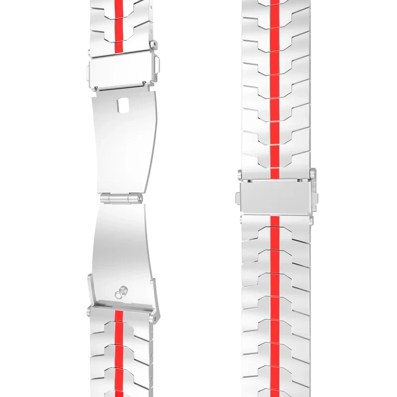 Huawei Watch GT Stahlarmband (Silber/Rot)