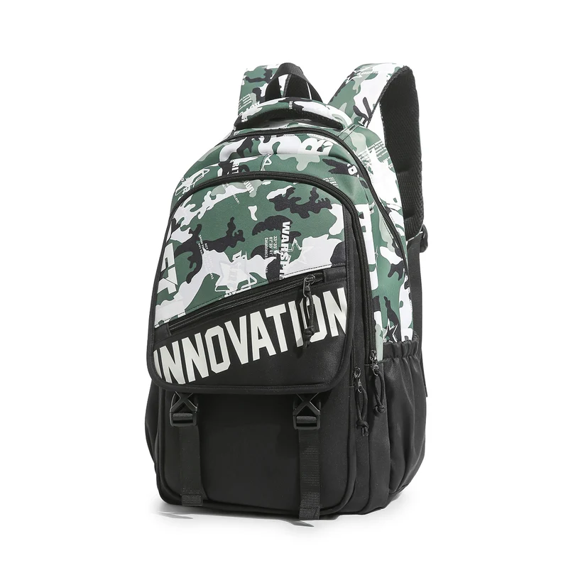 Hochwertiger Mehrfachfächer-Rucksack mit Plüsch-Schlüsselanhänger Karnz