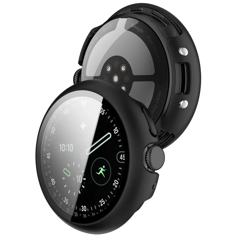 Google Pixel Watch 5 - 45mm Hard Case mit Glas (Schwarz)