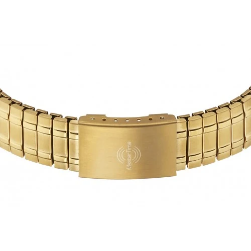 Master Time Basic MTLA-10313-12M Damenuhr Gold • Funkuhrwerk • Datumsanzeige