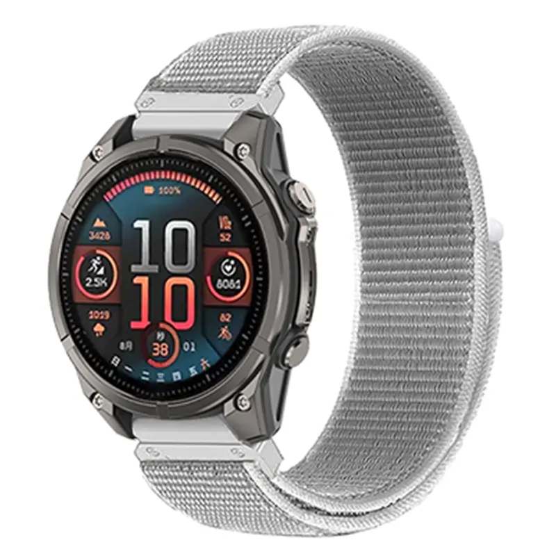 Garmin Descent MK3i - 43mm Premium Nylon Armband (Muschelweiß)