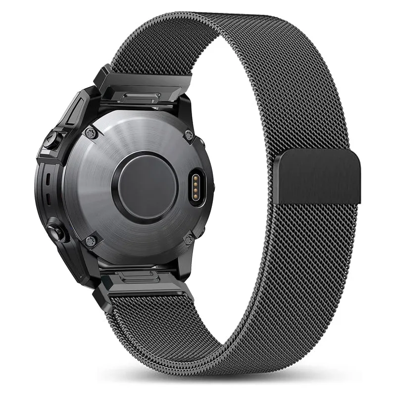 Garmin Fenix 9 Pro - 47mm Premium Milanese Armband (Schwarz)