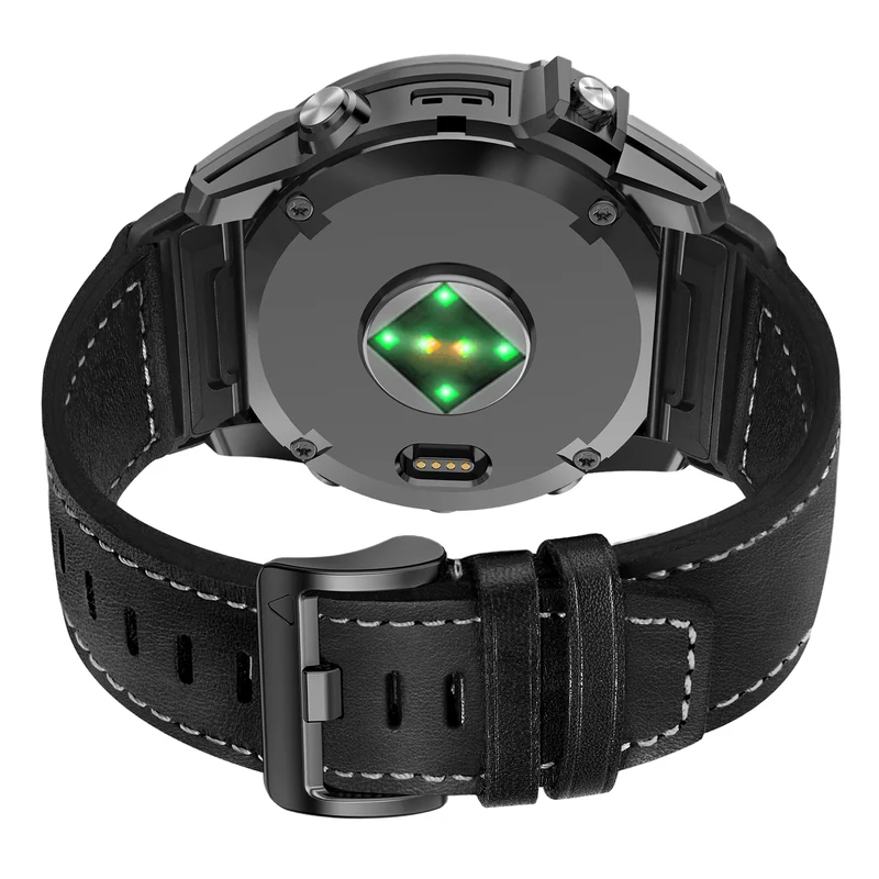 Garmin Fenix 9 Pro - 43mm Premium Lederarmband (Schwarz)
