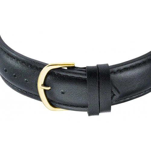 Master Time Sprechende Uhr MTGA-10940-12L Herren Armbanduhr Goldfarben/Schwarz • Sprachansage auf Knopfdruck • Funkgesteuerte Zeitumstellung
