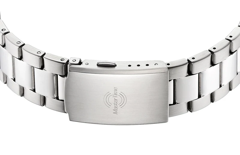 Master Time Super Power MTGA-10905-32M Herren Armbanduhr Blau • Funkuhr DCF77 • Analog-Digital
