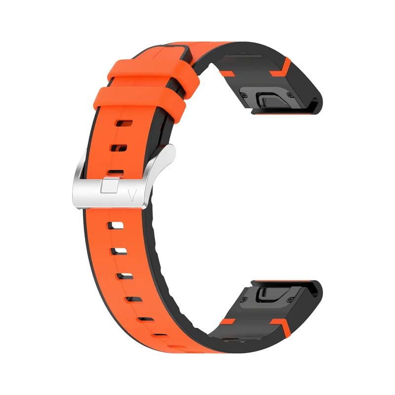 Garmin Fenix 9 - 43mm Leder Hybridarmband (Orange)