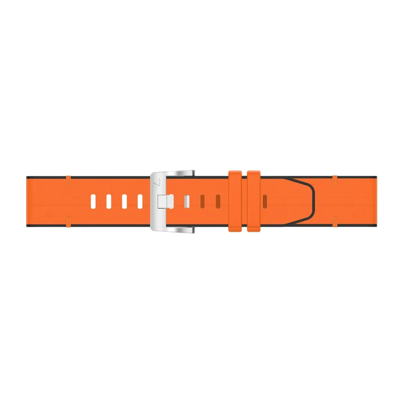 Garmin Fenix 9 - 43mm Leder Hybridarmband (Orange)