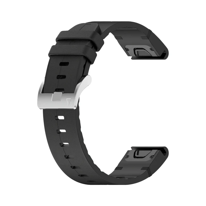 Garmin Fenix 9 - 43mm Leder Hybridarmband (Schwarz)