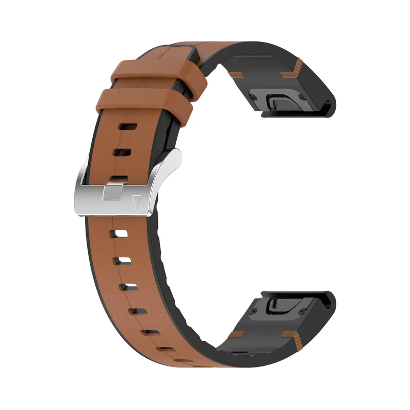 Garmin Fenix 9 Pro - 51mm Leder Hybridarmband (Braun)