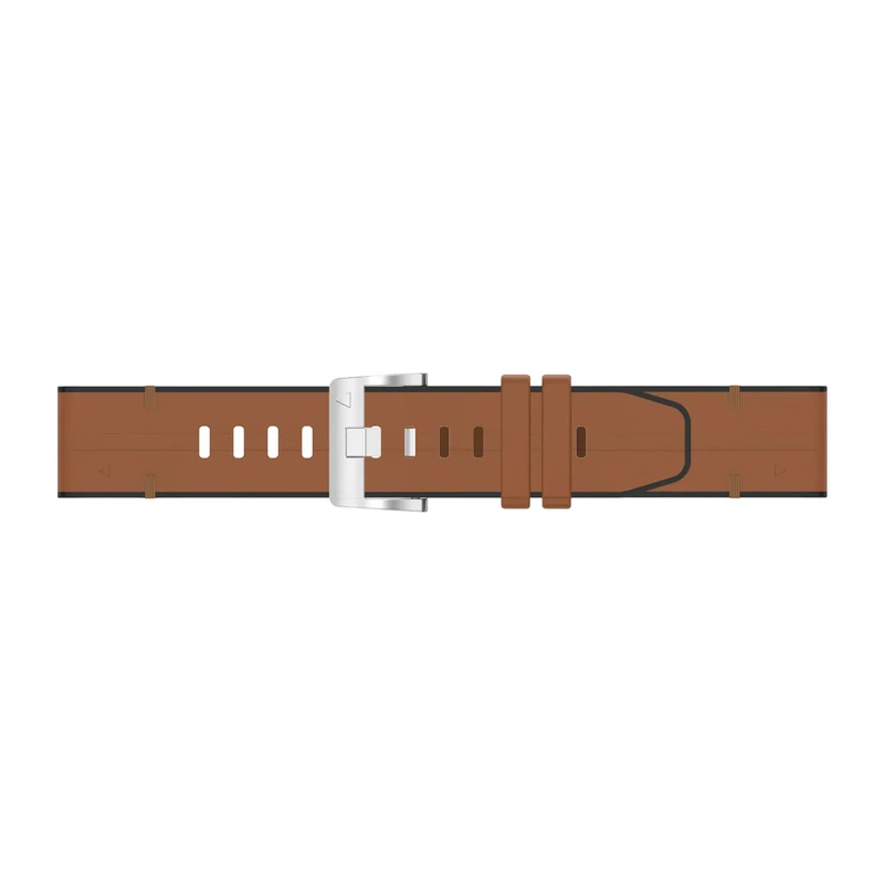 Garmin Fenix 9 Pro - 51mm Leder Hybridarmband (Braun)