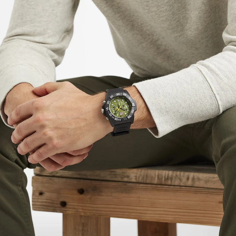 Luminox Navy SEAL XS.3597 Herren Armbanduhr Grün • Chronograph • 20 ATM Taucheruhr