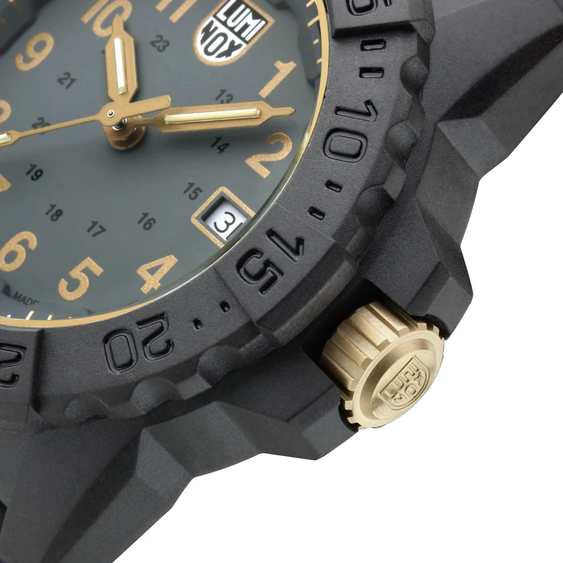 Luminox Navy SEAL XS.3508.GOLD Herren Armbanduhr Schwarz • CARBONOX™-Gehäuse • 25 Jahre Leuchttechnologie
