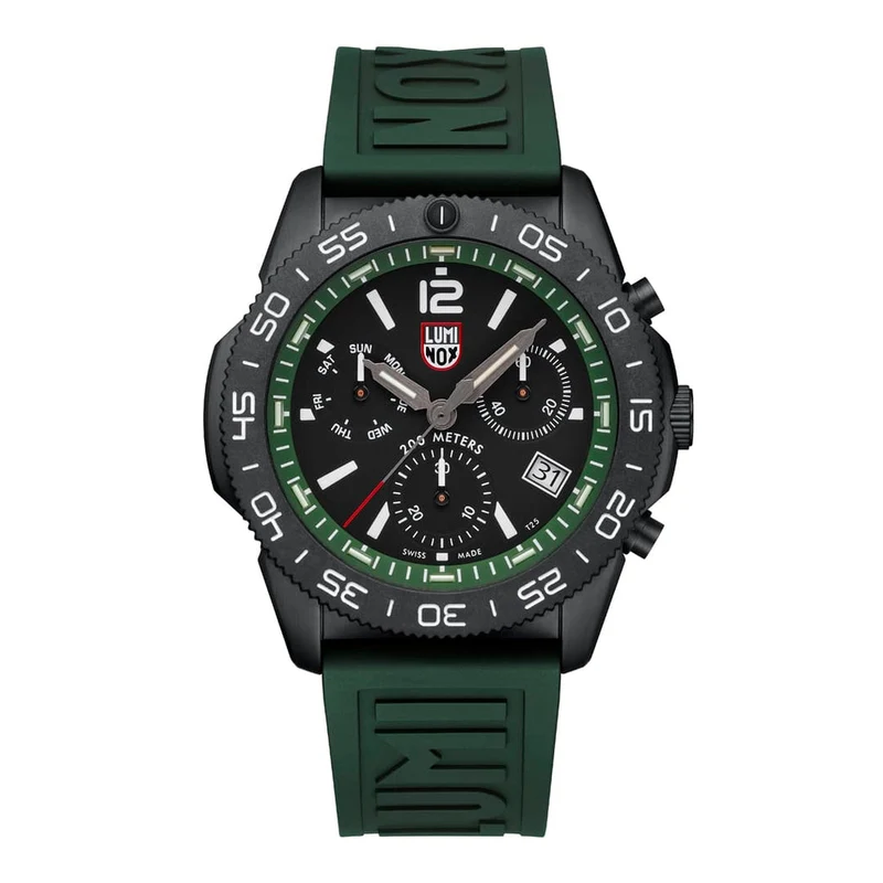 Luminox Pacific Diver XS.3147 Herren Armbanduhr Grün • Saphirglas • 200 m Wasserdicht