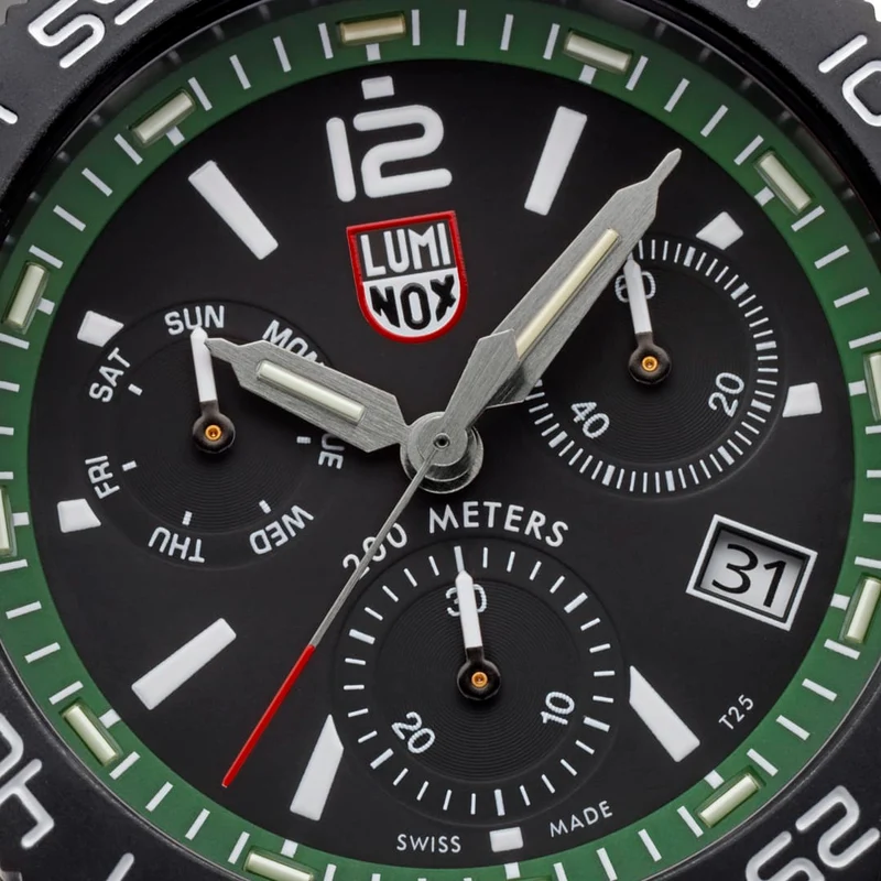 Luminox Pacific Diver XS.3147 Herren Armbanduhr Grün • Saphirglas • 200 m Wasserdicht