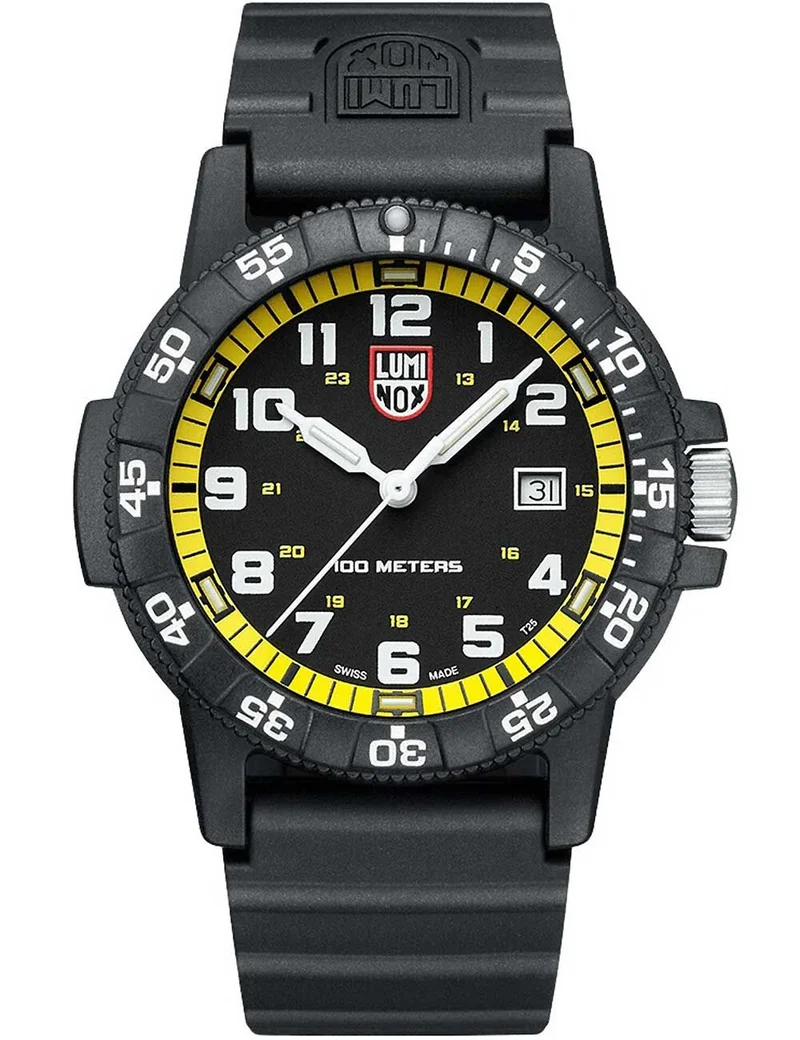 Luminox Leatherback Sea Turtle Giant XS.0325 Herrenuhr Schwarz • CARBONOX™-Gehäuse • Luminox Light Technology