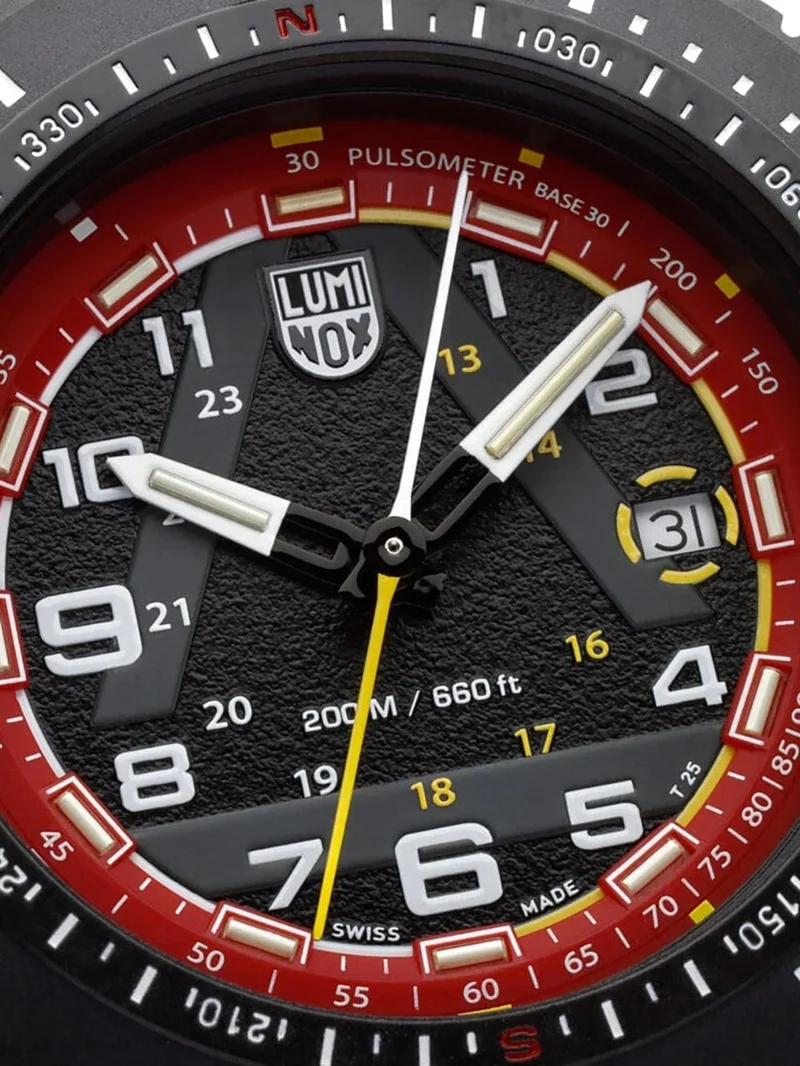 Luminox ICE-SAR 1080 XL.1095 Herren Armbanduhr Schwarz/Rot • Saphirglas • Limited Edition 874 Stück