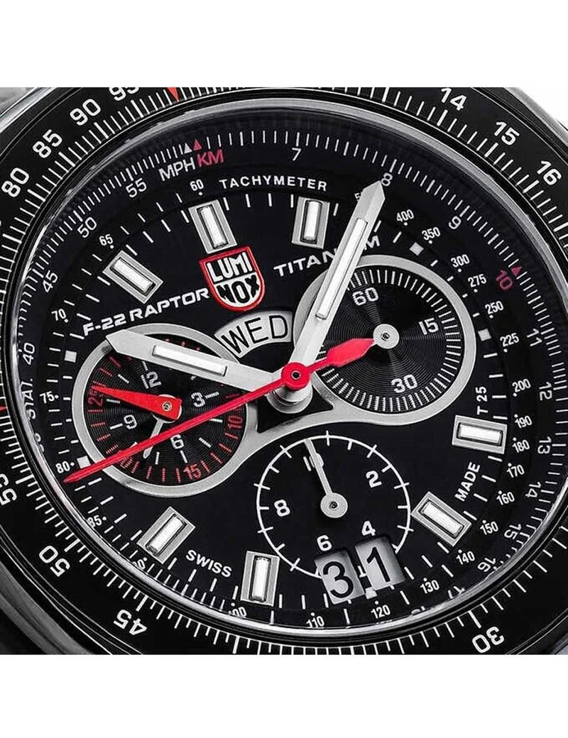 Luminox F-22 Raptor XA.9272 Herren Armbanduhr Schwarz • Titangehäuse • Saphirglas
