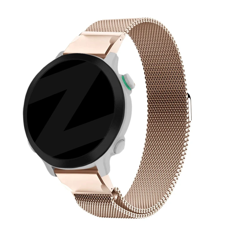 Bandz Garmin Fenix 9 - 43mm Milanese Loop Armband (Roségold)