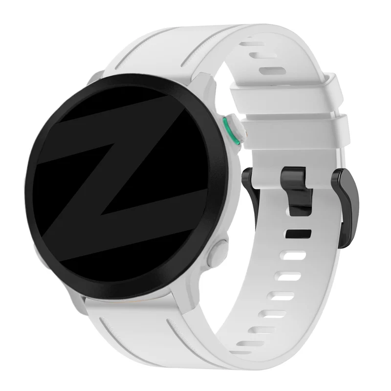 Bandz Garmin Fenix 9 - 43mm Schnalle Silikonarmband (Weiß)