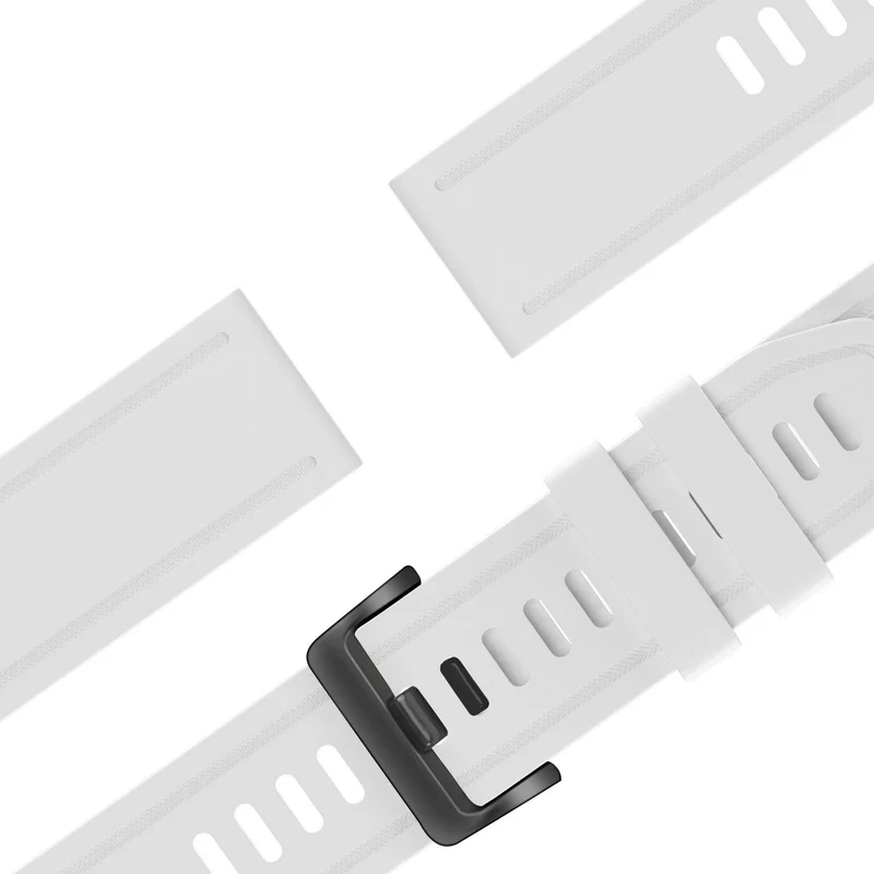 Bandz Garmin Fenix 9 - 43mm Schnalle Silikonarmband (Weiß)