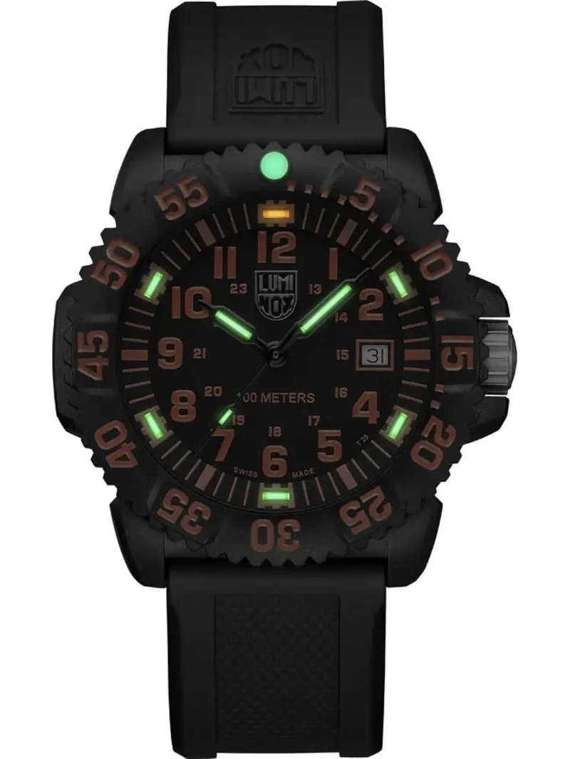 Luminox Sea Lion X2.2059.2 Herren Armbanduhr Schwarz • Schweizer Quarzwerk • CARBONOX-Gehäuse