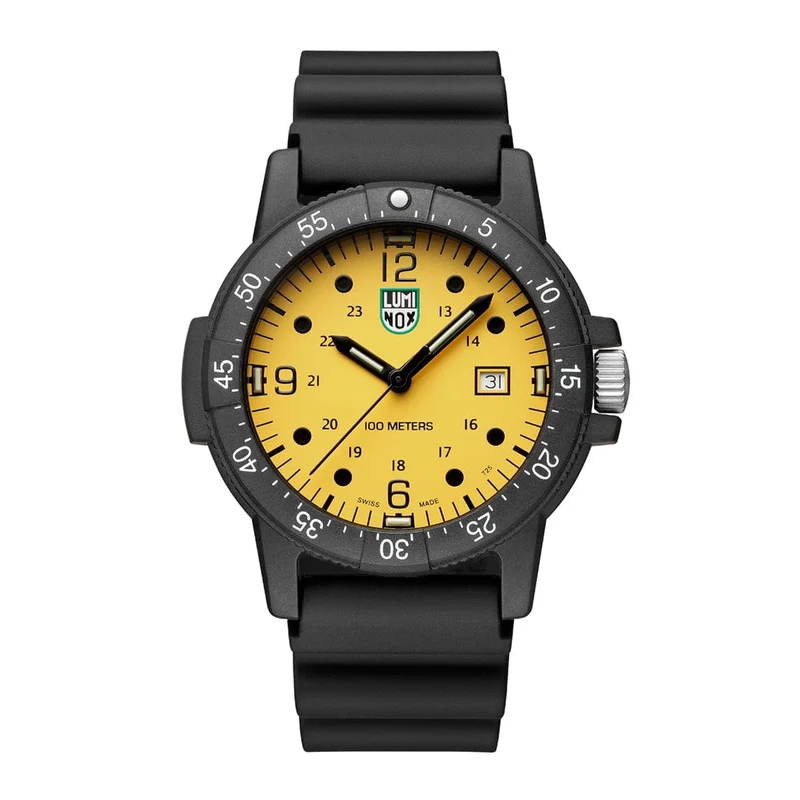 Luminox Sea Bass X2.2005 Herren Armbanduhr Schwarz/Gelb • CARBONOX™-Gehäuse • Luminox Light Technology