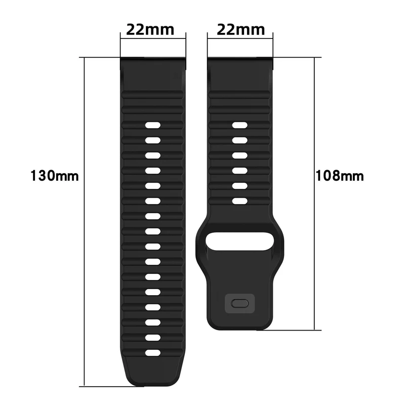 Garmin Fenix 9 Pro - 47mm Outdoor Silikonarmband (Schwarz)