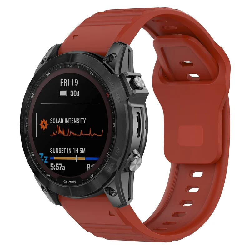 Garmin Fenix 9 Pro - 47mm Outdoor Silikonarmband (Rot)